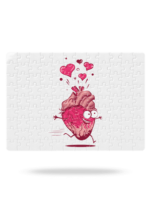 Szerelmes szívek kirakós White