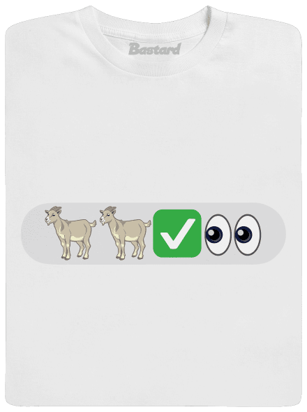 Emoji férfi hosszú ujjú póló White