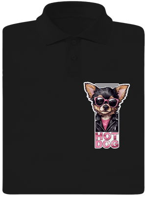 Very hot dog férfi pólóingek Black