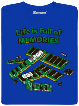 Memóriában tárolva férfi hosszú ujjú póló Royal Blue