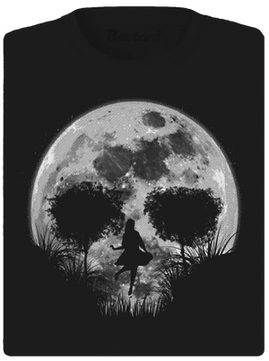 Halálos telihold női sportpóló Black