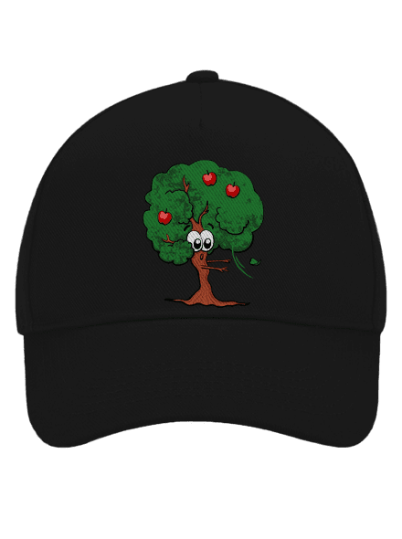 Alma és almafa baseballsapka Black