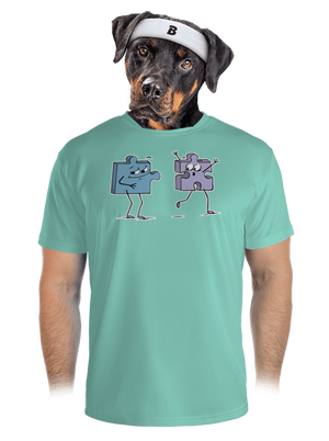  férfi sportpóló Mint Mal