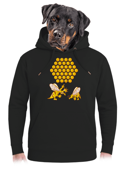 Édes baki unisex prémium pulóver Dark Black
