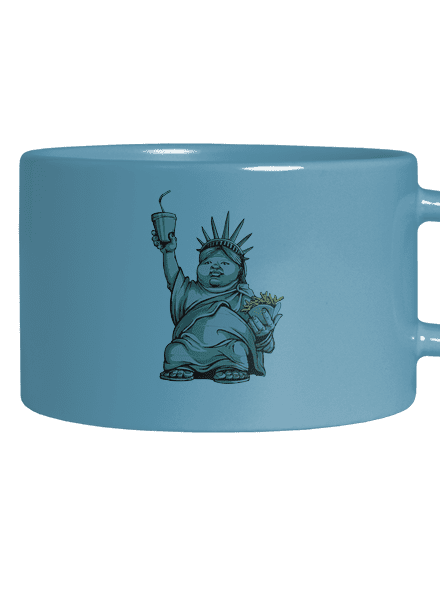 Amerikai bálvány macaron bögre Blue Macaron