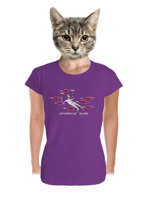 Chardonnay matrix prémium női póló Purple