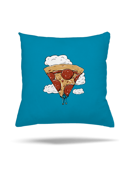 Pizza ejtőernyős párna Blue Turquoise