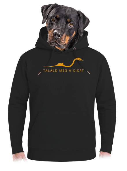 Találd meg a cicát unisex prémium pulóver Dark Black
