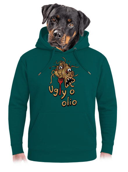 Ugly o olio unisex prémium pulóver Emerald Green