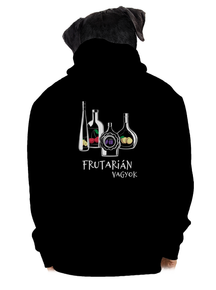Frutarián cipzáras férfi pulóver Black