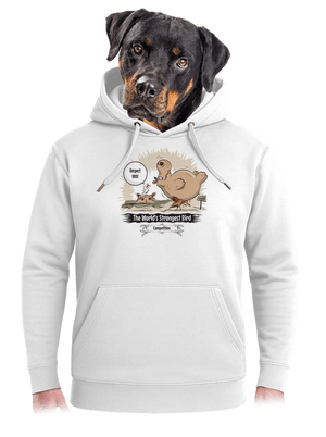 Strongest bird unisex prémium pulóver Snowwhite