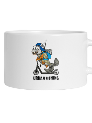 Urban fishing macaron bögre White