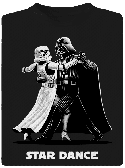 Star dance férfi sportpóló Black