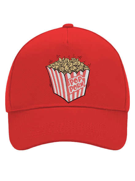 Popporn baseballsapka Classic Red