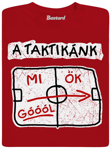 A taktikánk férfi hosszú ujjú póló Red