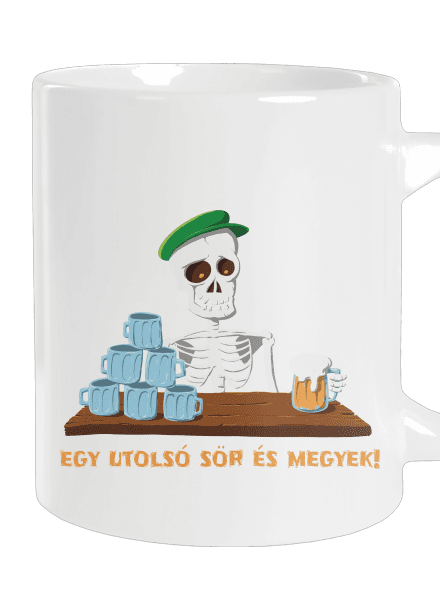 Egy utolsó sör és megyek nagy bögre White