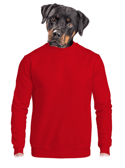 Nyomtatás nélkül unisex crewneck Red