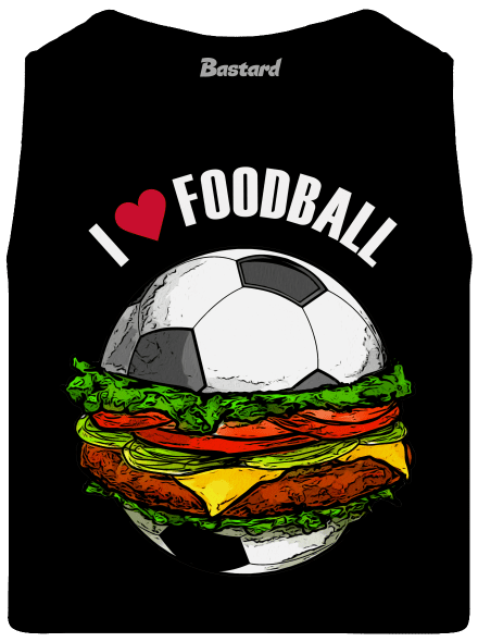 Foodball férfi trikó Black