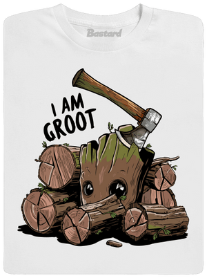 I Am Groot férfi póló White