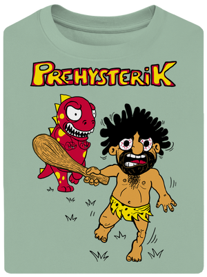 Prehysterik unisex túlméretezett póló Sage