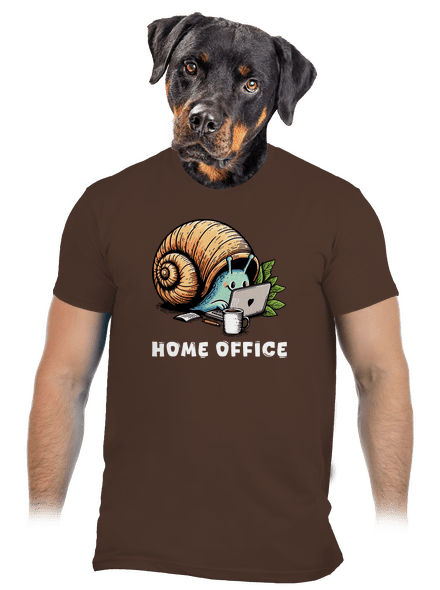 Sneka home office férfi póló Brown