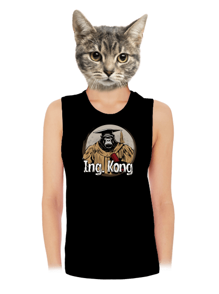 Ing. Kong női bővített trikó Black