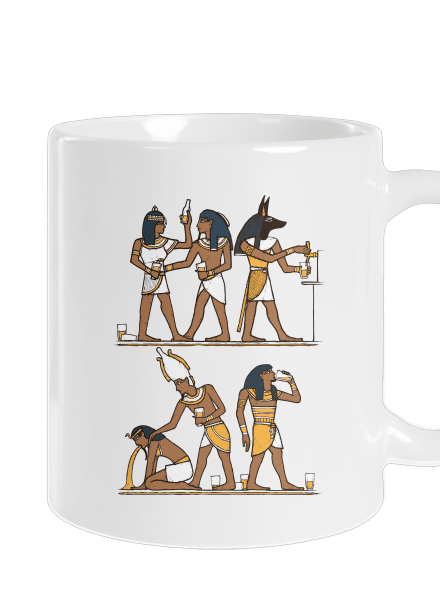 Egyiptomi parti hagyományos bögre White