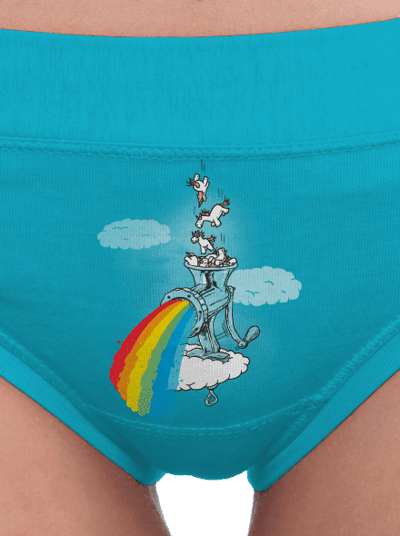 Hogyan készül a szivárvány női bugyik Turquoise