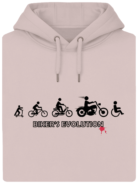 Bikers evolution unisex prémium pulóver Rose Chalk