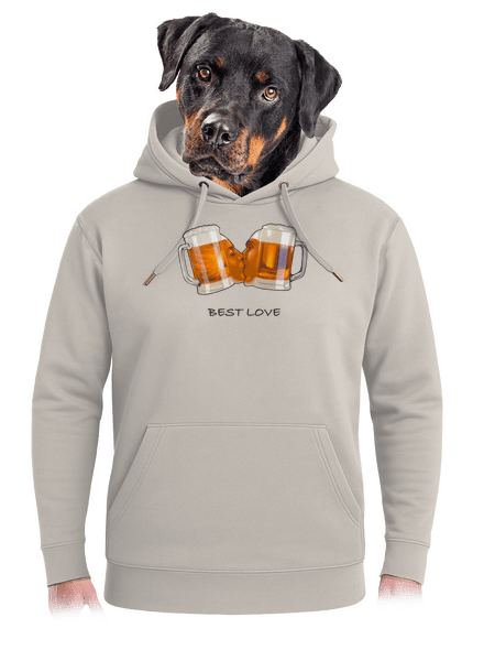 Best love unisex prémium pulóver Pastel Macchiato