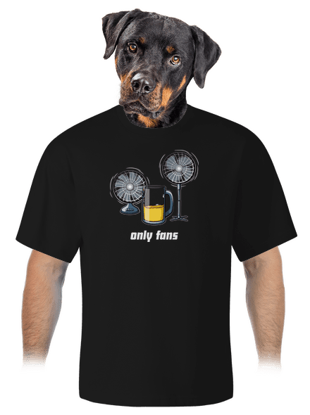 Only fans unisex túlméretezett póló Black
