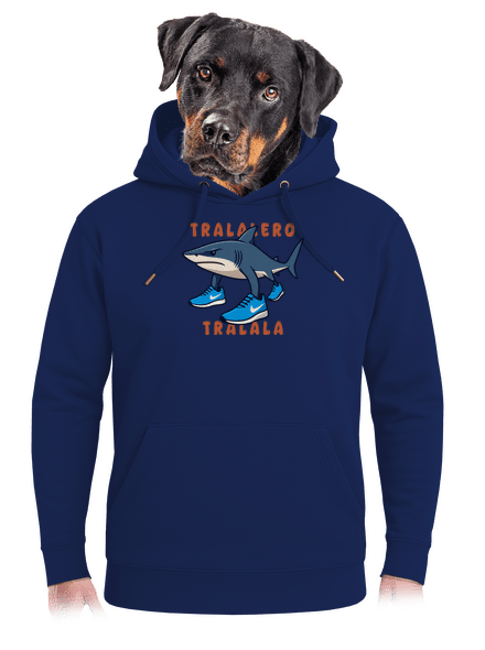 Tralalero Tralala – Italian Brainrot unisex prémium pulóver Navy