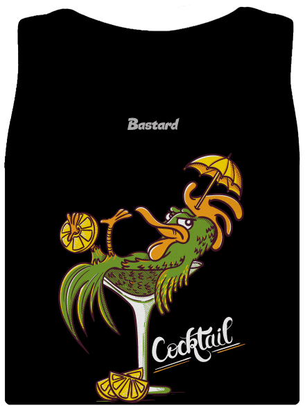 Cocktail klasszikus női trikó Black