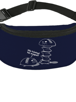 Felhúzva övtáska French Navy