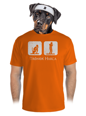 Trónok Harca férfi sportpóló Neon Orange