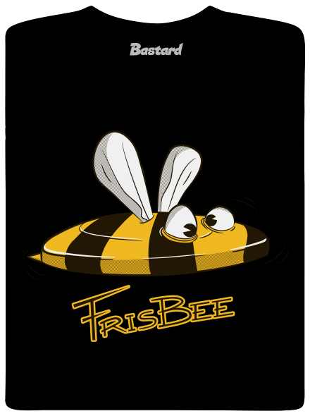 Frisbee gyerek póló Black