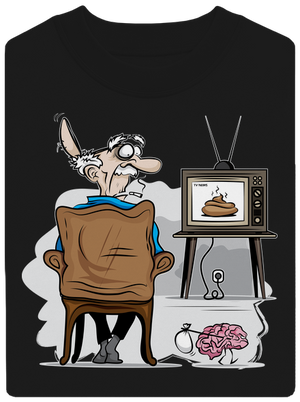 TV News unisex crewneck Black