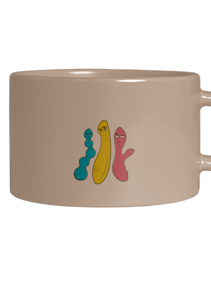 Játékháború macaron bögre Brown Macaron