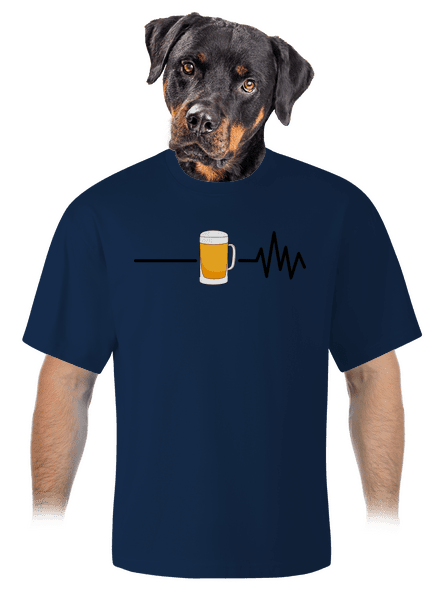 Beer help unisex túlméretezett póló Midnight Blue