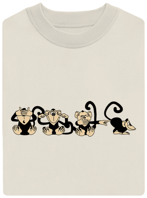 Majmok unisex crewneck Off White