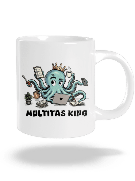 Multitas king nagy bögre White