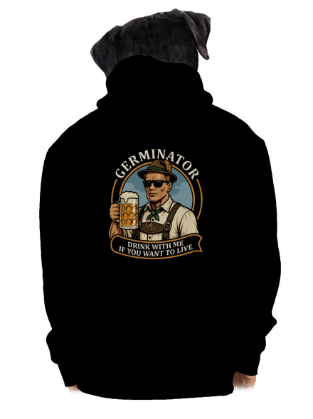 Germinator cipzáras férfi pulóver Black