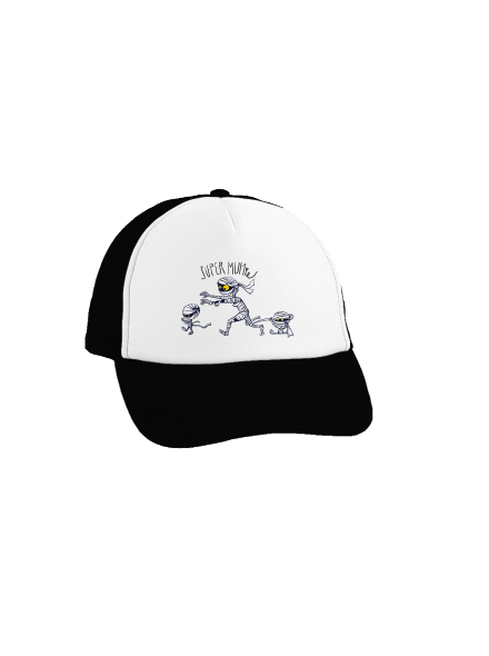 Super mumie teherautós sapka Black cap