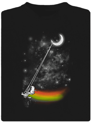 Unicorn universe férfi sportpóló Black