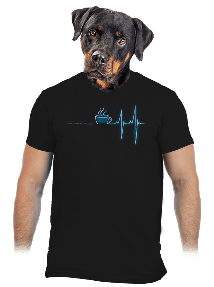 Coffee help férfi póló Black