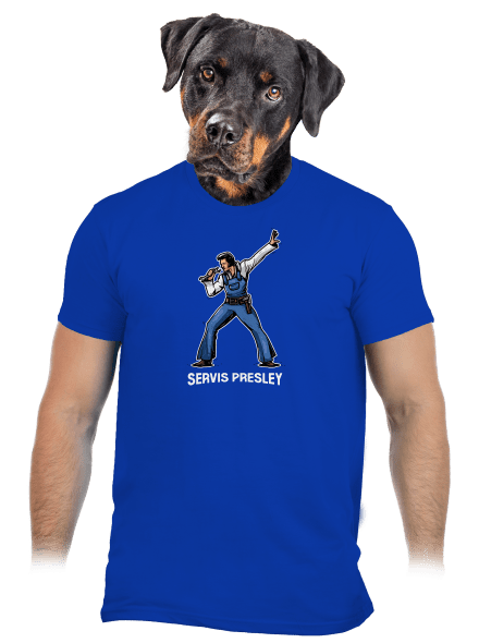 Servis Presley férfi póló Royal Blue