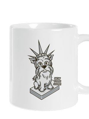 New Yorkshire hagyományos bögre White