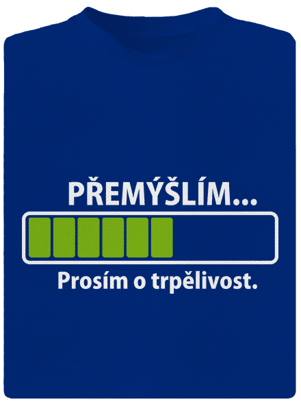 Gondolkodom férfi sportpóló Royal Blue Mal