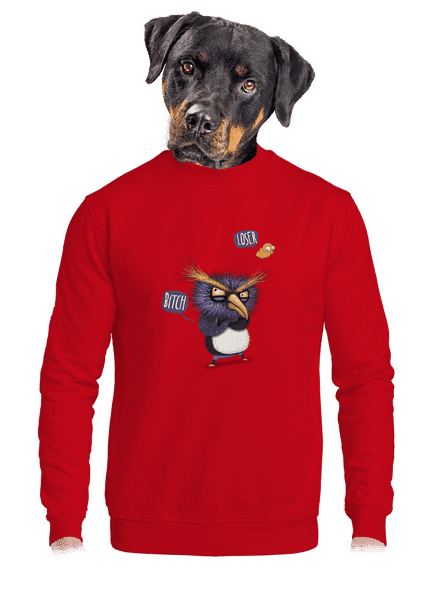 A pingvin nem repül unisex crewneck Red