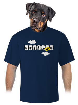 Repülőgép unisex túlméretezett póló Midnight Blue